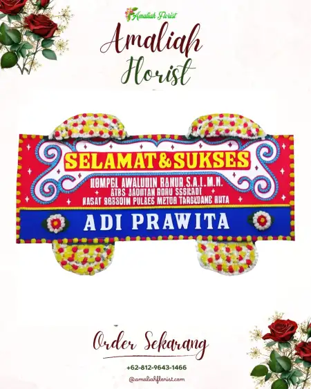 Papan Bunga Ucapan Selamat Serang Kulon